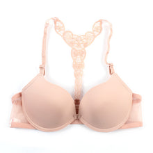 Sexy Push Up Bras for Women Front Closure Lace Racer Back Racerback Bra Smooth 32-36B PY4 Y3 ILML
