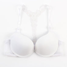 Sexy Push Up Bras for Women Front Closure Lace Racer Back Racerback Bra Smooth 32-36B PY4 Y3 ILML