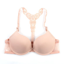 Sexy Push Up Bras for Women Front Closure Lace Racer Back Racerback Bra Smooth 32-36B PY4 Y3 ILML
