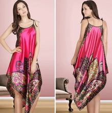 Sexy Sexy Women Imitated Silk Sleepwear Robes Dress Night Skirt Nighty Nightgowns Color Rose Yellow Red ILML
