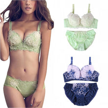 Sexy Women Embroidery lace Lingerie Push Up Bra and Panty Sets Brassiere Underwear ILML
