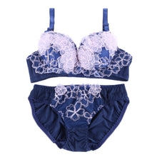Sexy Women Embroidery lace Lingerie Push Up Bra and Panty Sets Brassiere Underwear ILML