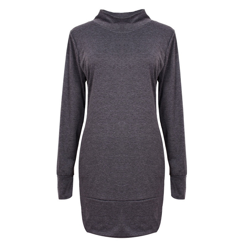 Sexy Women Korean Long Sleeve Knit Sweater Bodycon Slim Party Club Dress ILML