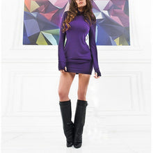 Sexy Women Korean Long Sleeve Knit Sweater Bodycon Slim Party Club Dress ILML