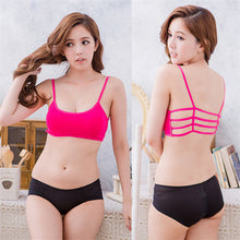 Sexy Women Hollow Back Midriff Shirt Tank Top Bra Wrap Vest Chest Bra ILML