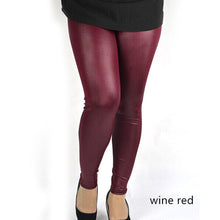Sexy Women Lady Plus Size 3XL 4XL Skinny High Waist Faux Leather Leggings Pants ILML