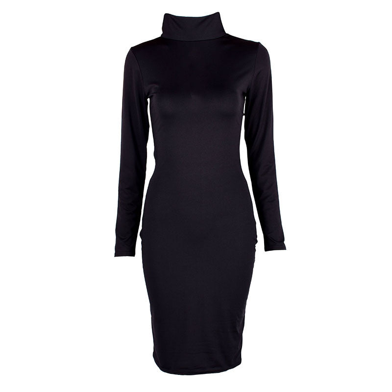 Sexy Women Long Sleeve Backless Dress Bandage Bodycon Cocktail Club Party Knee Dresses ILML