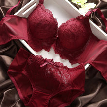 Sexy Women Push Up Lace Bra and Panty s Set Embroidery Underwear Lingerie Bras Suit ILML