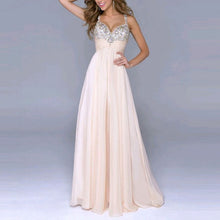 Sexy Women Sleeveless Sequin Prom Ball Party Dress Formal Gown Long Dress PY1 ILML