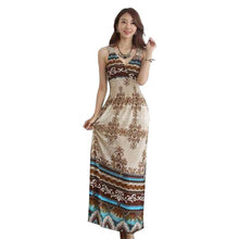 Sexy Women Floral V Neck Bodycon Beach Dress Boho Bohemia Maxi Long Dresses  ILML