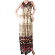 Sexy Women Floral V Neck Bodycon Beach Dress Boho Bohemia Maxi Long Dresses  ILML