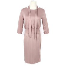 Sexy Women's Elegant Wear to Work Party Dress Round Neck Straight Formal Club Dresses With Belt ILML