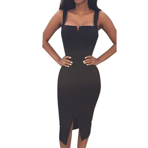 Sexy Womens Sleeveless Bandage Bodycon Maxi Party Dress ILML
