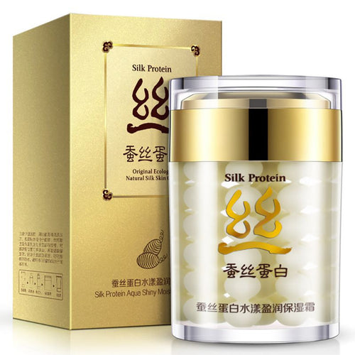 Silk Protein Deep Moisturizing Face Cream Shrink Pores BIOAQUA Brand Skin Care Anti Wrinkle Cream Face Care Whitening Cream LE2 ILML