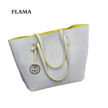 Simple Casual Women Shoulder Bags Butterfly Pendant PU Leather Large Tote Bags Ladies Hbag Large Capacity sac femme ILML