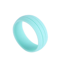 Size 8 9 10 11 12 Men Women 9mm Cozy Rubber Silicone Rings Flexible Wedding Band ILML