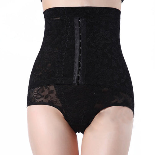 Slimming Corset Underbust Body Waist Abdomen Lace Postpartum Control Shaper Briefs Pants ILML