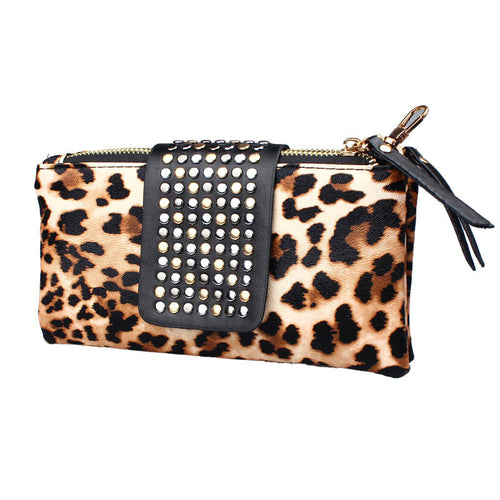 Soft WO Card Coin Holder ZIP Wallet PU Leather Wallet Clutch Purse Bag ILML