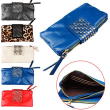 Soft WO Card Coin Holder ZIP Wallet PU Leather Wallet Clutch Purse Bag ILML