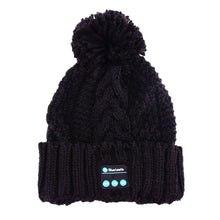Soft Warm Beanies Hats for Women Wireless Bluetooth Smart Caps Headphone Headset Speaker Mic ILML