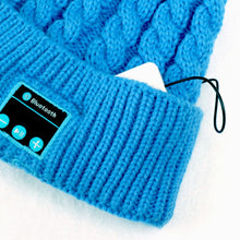 Soft Warm Beanies Hats for Women Wireless Bluetooth Smart Caps Headphone Headset Speaker Mic ILML