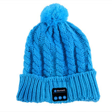 Soft Warm Beanies Hats for Women Wireless Bluetooth Smart Caps Headphone Headset Speaker Mic ILML