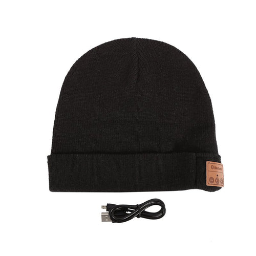 Soft Warm Beanie Hats for Women Men Unisex Wireless Bluetooth Smart Cap Headset Headphone Speaker Mic Bluetooth Hat ILML