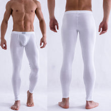 Solid Color Men's Long Johns Pants Thermal Underwear Low Rise Underpant  ILML