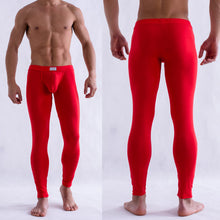 Solid Color Men's Long Johns Pants Thermal Underwear Low Rise Underpant  ILML