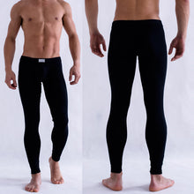 Solid Color Men's Long Johns Pants Thermal Underwear Low Rise Underpant  ILML