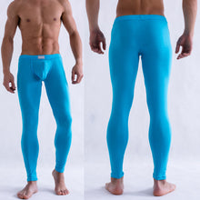 Solid Color Men's Long Johns Pants Thermal Underwear Low Rise Underpant  ILML