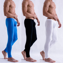 Solid Color Men's Long Johns Pants Thermal Underwear Low Rise Underpant  ILML