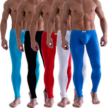 Solid Color Men's Long Johns Pants Thermal Underwear Low Rise Underpant  ILML