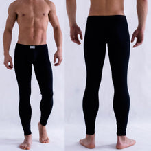Solid Color Men's Long Johns Pants Thermal Underwear Low Rise Underpant  ILML