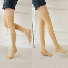 Solid Color Women Lady Girl Thigh High Stockings Over Knee Cotton Long Stocking  ILML