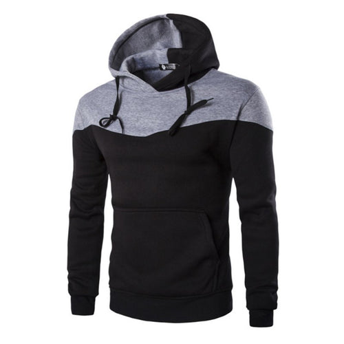 Hoodieen Sudaderas Hombre Hip Hop Mens Hoodie Decorative Pocket Patchwork Sweatshirts Tracksuit ILML