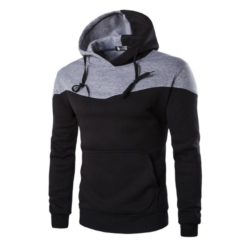 Hoodieen Sudaderas Hombre Hip Hop Mens Hoodie Decorative Pocket Patchwork Sweatshirts Tracksuit ILML