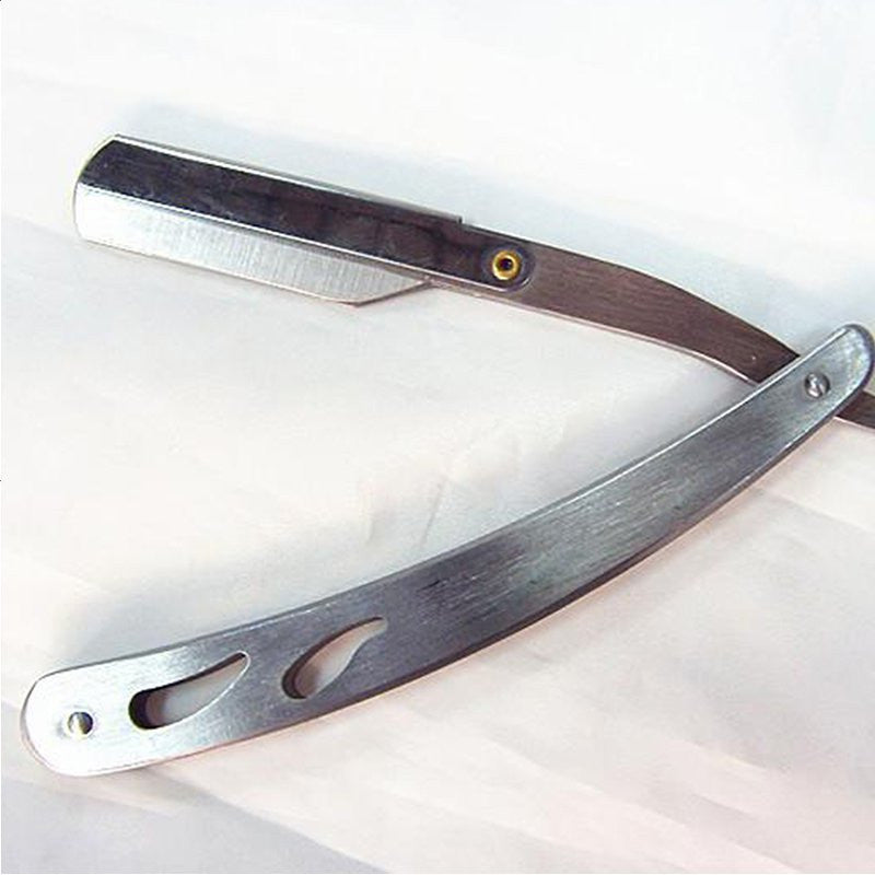 Straight Edge Stainless Steel Barber Folding Shaving Shave Knife ILML
