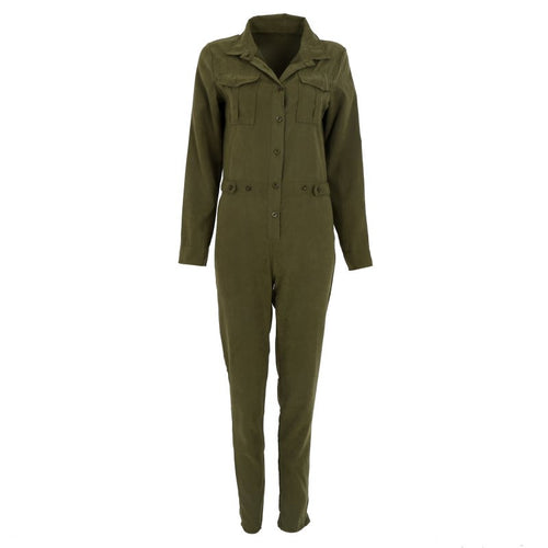 Stylish Women Sexy Jumpsuit Long Sleeve Jumpsuits Cotton Rompers Clubwear Romper ILML