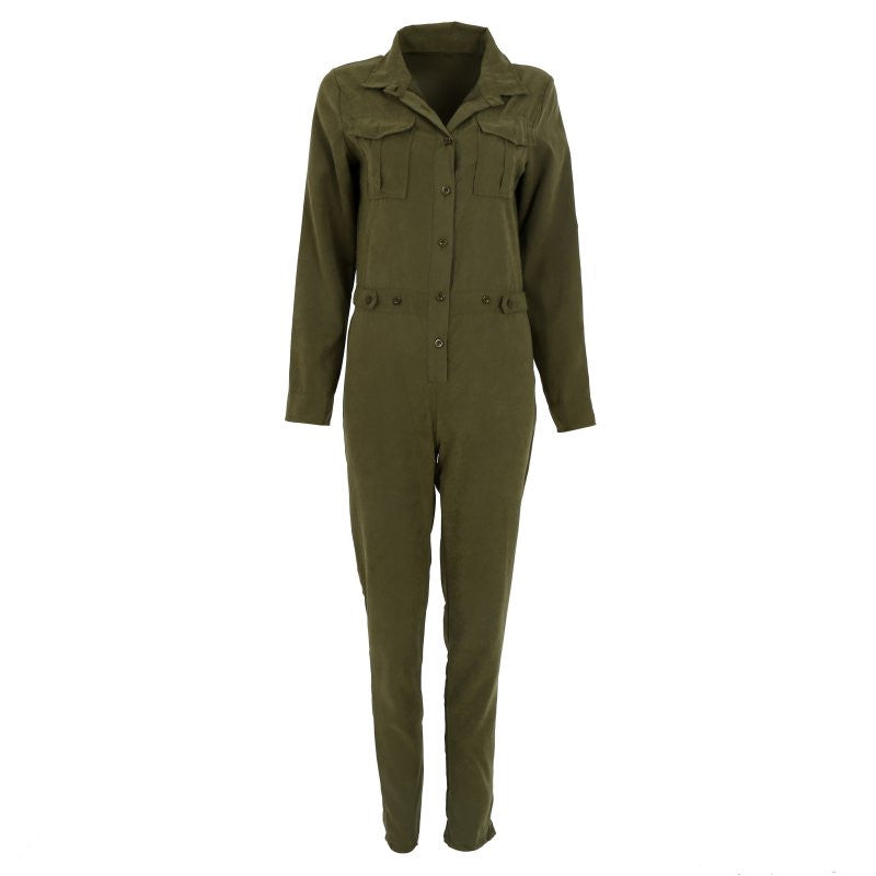 Stylish Women Sexy Jumpsuit Long Sleeve Jumpsuits Cotton Rompers Clubwear Romper ILML