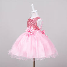 Baby Dresses Girls Sequin Flower Bowknot Birthday Wedding Party Tutu Dress Girl Vestido PY2 ILML