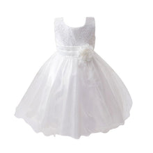 Baby Dresses Girls Sequin Flower Bowknot Birthday Wedding Party Tutu Dress Girl Vestido PY2 ILML