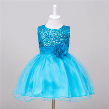 Baby Dresses Girls Sequin Flower Bowknot Birthday Wedding Party Tutu Dress Girl Vestido PY2 ILML