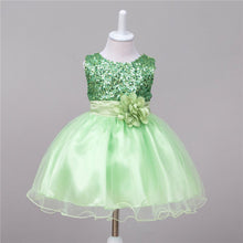 Baby Dresses Girls Sequin Flower Bowknot Birthday Wedding Party Tutu Dress Girl Vestido PY2 ILML