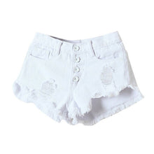 Sexy Women's Irregular High Waisted Shorts Slim Fit Denim Jeans Shorts L4 ILML