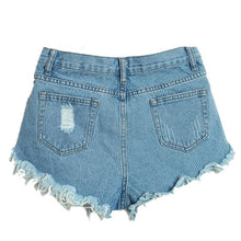 Sexy Women's Irregular High Waisted Shorts Slim Fit Denim Jeans Shorts L4 ILML