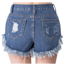 Sexy Women's Irregular High Waisted Shorts Slim Fit Denim Jeans Shorts L4 ILML