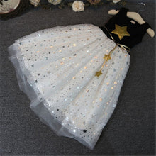 Style Children Kids Baby Girls One Piece Dresses Stars Sequins Tulle Bow Dress Tutu Dress ILML