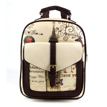 Women Backpack Belfry Printing Leather backpack For Girl Bag School Backpacks Bag Mochila ILML