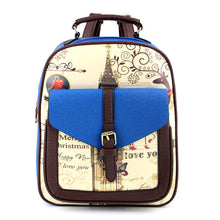 Women Backpack Belfry Printing Leather backpack For Girl Bag School Backpacks Bag Mochila ILML